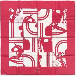 NWT  Hermes Scarf "Brides de Gala En Désordre" in Red